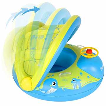 Greenheimrichtigen Baby-Schwimmring auswählen sollen?Peradix Baby Sch.. by Schwimmring, Baby Schwimmen Schwimmtrainer mit abnehmbarem Sonnendach, Kin... nachhaltig
