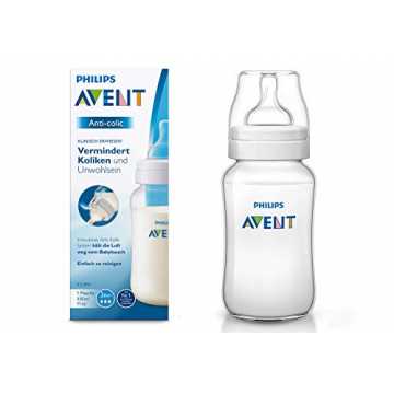 ent SCF816/17 Anti-colic Flasche, mit AirFree Ventil kompatibel, 330ml, 1er P... nachhaltig