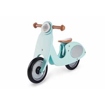 Greenheimx H 51 cm, Material: massive Birke, mint und silbern lackier.. aufrad Vespa Wanda, Laufrad Holz, unplattbare Bereifung, Sattel 3-fach höhenv... nachhaltig