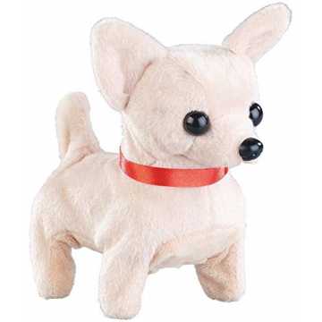 Playtastic Plüschhund: Niedlicher Plüsch-Chihuahua, läuft und bellt, batteriebetrieben ...