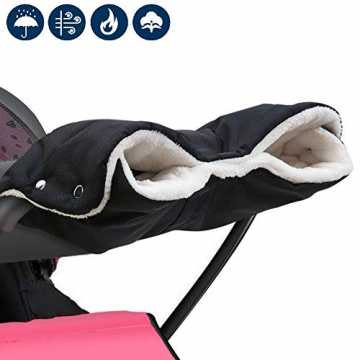 erwagen Handwärmer, Kinderwagen Handschuhe Handmuff mit Fleece Innenseite,Kinderwagen Muff Atmungsaktiv Was... nachhaltig