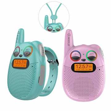 Greenheim Walkie-Talkies lassen sich mit dem Uhrendesign kombinieren .. adbare Uhren Walkie Talkies Watch für Kinder mit FM, PMR, 2-Meilen-Reichweite... nachhaltig