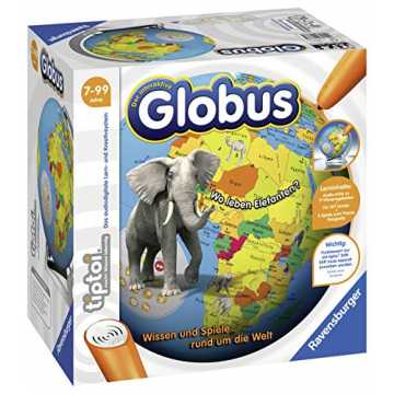 Greenheimer interaktive Globus ermöglicht eine Erkundung der Welt und.. er tiptoi Der interaktive Globus Spiel, ab 7 Jahren, Wissen und Spiele rund um die Welt nachhaltig