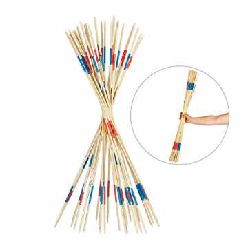 Greenheimollen Spielspaß im Garten, auf der Terrasse, im Park uvm.Gro.. Riesenmikado, XXL Mikado Spiel für Kinder & Erwachsene, Outdoor Gartenmikado,... nachhaltig