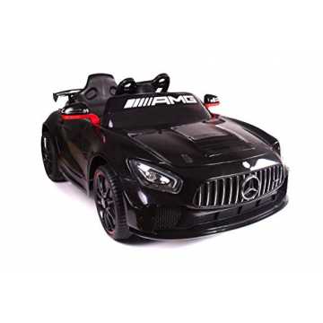 ektrisches Auto für Kinder, Mercedes-Benz GT4, schwarz, mit 2,4 GHz Fernbedienung, 36 Monate - 6 Jahre, Bat... nachhaltig