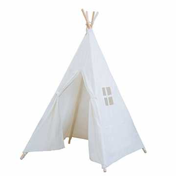 Greenheimaus 100% Baumwolle besteht, kann es beim Einwickeln, Verpack.. 7 neue weiße Kinder spielen teepee Zelt Innen mit einem Fenster nachhaltig