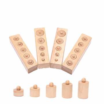 Greenheimnder zu beobachten und Hand-Auge-Koordination, lassen Sie Ba.. ädagogisches Spielzeug aus Holz Montessori Zylinder Buchse frühe Entwicklung ... nachhaltig