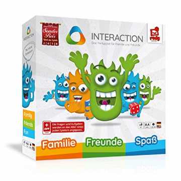 INTERACTION 2019 von Rudy Games - Interaktiver Brettspiel Spaß mit App und Malstift, Für Kinder und Freunde ab 8 Jahren
