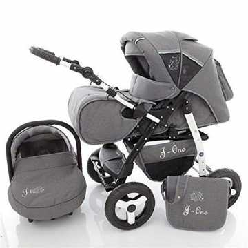 Greenheimtz sind fest montiert lässt sich Fußverlängerung und Softtra.. n 2in1 3in1 Set Isofix Buggy Kombikinderwagen Jag-Cat by SaintBaby Grau ohne Autositz nachhaltig