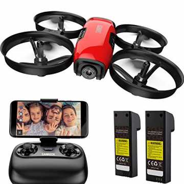 SANROCK U61W Drohne für Kinder mit Kamera, 2 Batterien, APP und Fernbedienung 720P HD F...