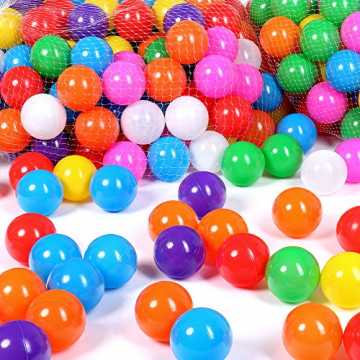 Greenheim Netz--8-farbig sortiert (rot, lila, weiß, orange, pink, bla.. 00 Stück Bälle für Bällebad 5,5cm Bälle für Kinder Bällebäder Babybälle Plastikbälle Ballpool Ohne Weichmac... nachhaltig