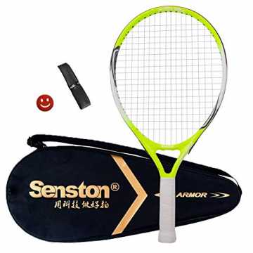 Senston Kinder/Jugend Tennisschläger One-Piece-Design Tennis Schläger Set mit Tennistas...