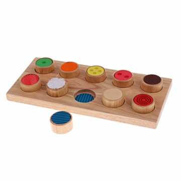 Sharplace Montessori Sensor Lernspielzeug: 10 Typen Verschiedene Stoffe, Berühren Spiel...