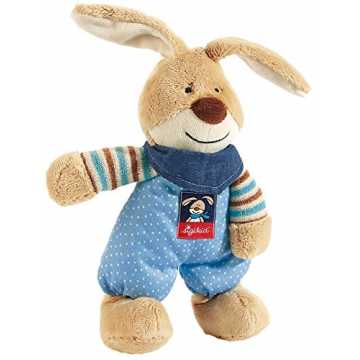 sigikid, Mädchen und Jungen, Schlummerfigur Hase, Semmel Bunny, Beige/Blau, 47897
