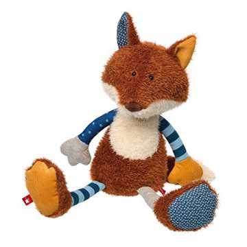 Greenheimetys ädchen und Jungen, Stofftier Fuchs, Patchwork Sweety, Braun/Bunt, 38864 nachhaltig