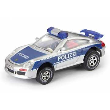 Greenheimtem der WeltFahrzeug für alle Darda Bahnen geeignet Modell: .. 1 - Darda Auto Porsche GT3 Polizei blau / silber, Rennauto mit auswechselbare... nachhaltig