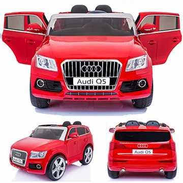 Greenheimuestes Modell Ausstattung und Merkmale bei kauf über SIMANDO.. patibel mit Audi Q5 Quattro SUV Elektro Kinderauto Kinderfahrzeug Ride-On 12V Kinder Elektroauto -rot- nachhaltig