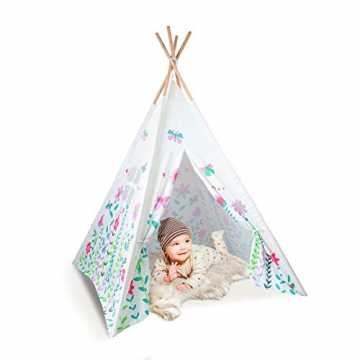 elzelt mit Tasche - Größe ca. 160x120x120cm Indianerzelt für Kinderzimmer ode... nachhaltig
