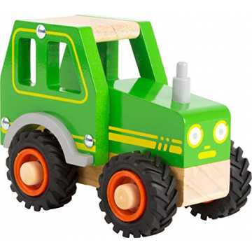 Greenheimndig aus Holz aus FSC-zertifizierten Wäldern.Der Traktor ist..  11078 Einsatzfahrzeug Traktor aus Holz, mit Fahrerhaus und gummierten Rädern... nachhaltig