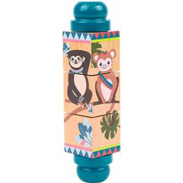  11089 Drehwürfel Tiere, FSC 100%-zertifiziert, beliebige Anordnung der drei ... nachhaltig