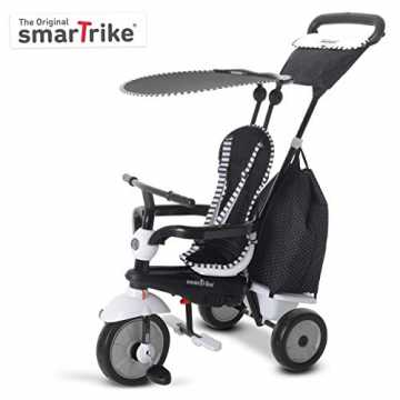 GreenheimDreirad wächst mit Ihrem Kind ab 10 MonatenElternschubstange.. 6952400 - Glow Touch Steering 4 in 1 Dreirad, schwarz/weiß nachhaltig