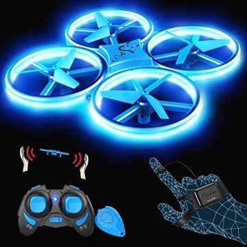 GreenheimÜCK - SNAPTAIN SP300, eine Mini Drohne wird mit drei Fernbed.. P300 Drohne mit Blaue LED, RC Quadrocopter mit 3 Fernbedienungen, 2 Akkus für... nachhaltig