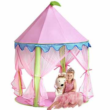 Greenheimlt ist ein entzückendes Geschenk für alle Mädchen und perfek.. inzessin Schloss Zelt, Sonyabecca Rosa Spielhaus für Mädchen Pop up Zelt Lese... nachhaltig