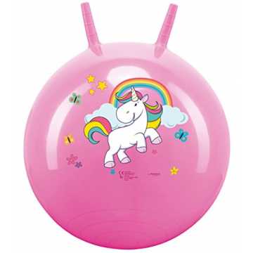 inhorn SPRUNGBALL HÜPFBALL 50 cm pink Unicorn nachhaltig