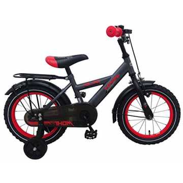 Greenheimder o Rücktrittbremse  o Vorderbremse  o Kettenschutz  o Kli..  Klee Fahrrad 14 Zoll Jungen Kinderfahrrad Jungenfahrrad Rücktrittbremse Grau 81418 nachhaltig