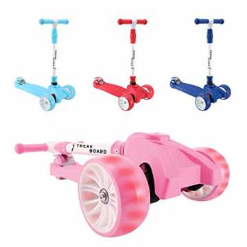 Greenheimrd immer für Kunden in Betracht gezogen. 100% zufriedenstell.. d Kinderroller Mini-Scooter, Dreirad mit Verstellbarem Lenker Kinderroller mit PU LED Blinken für Kinder 3-... nachhaltig