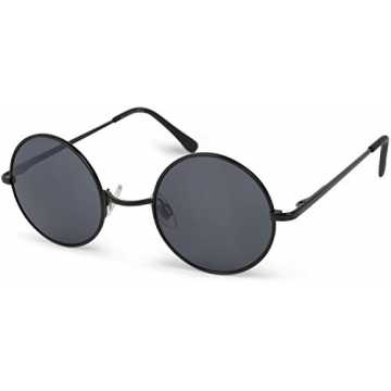 ER runde Sonnenbrille mit schmalem Metall Gestell, Retro Design, Bügel mit Fe... nachhaltig