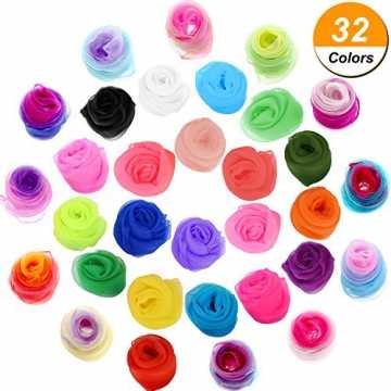 GreenheimSchals Jonglierschal für Kinder, 24 x 24 Zoll   Breites Anwe.. 2 Stücke Square Tanzen Schal Magische Schals Jonglierschal für Kinder, 24 x 2... nachhaltig