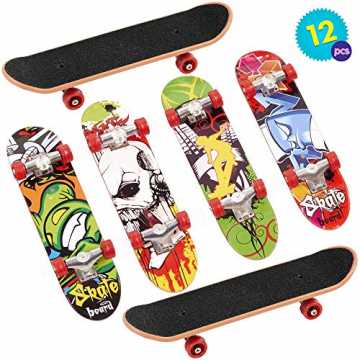skateboard Set & Fingerboard in 12 für Kinder - finger skateboard & Spielzeug Finger Miniboard - Ideal für ... nachhaltig
