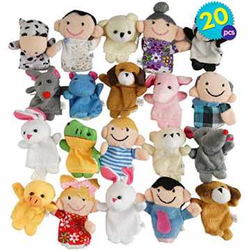 Greenheimichen Fingerpuppen absolut lieben - sie regen die Phantasie .. Puppen Set Fur Kinder - Hand Plüsch-Tier Geschichte Spielzeug Mitgebsel - Geburtstag Party-Tasche Füllstoff... nachhaltig