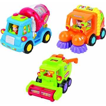 Greenheim einfach nach vorne an, und sie fahren von selbst weiter. Je.. für Kleinkinder - Set mit 3 reibungsbetriebenen Spielzeugen TG641 - Reibungsb... nachhaltig