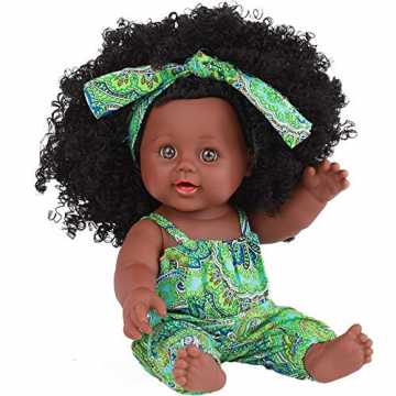 GreenheimtungGemälde getan nur von HandEs besteht aus 5 Puppen, alle .. Schwarz Mädchen Puppen Afrikaner Amerikaner Spielen Puppen Lebensecht 12 Zoll Baby Spielen Puppen nachhaltig