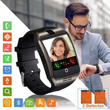 Smartwatch Fitness Armband Uhr mit Schrittzähler Touchscreen Kamera SIM-Karte Slot Fitn... Smartwatch Fitness Armband Uhr mit Schrittzähler Touchscreen Kamera SIM-Karte Slot Fitn...