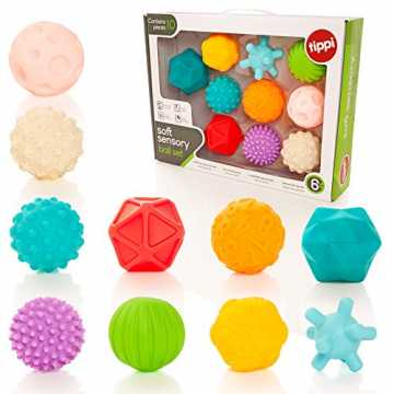 Greenheimlichen anregenden Texturen, die kleine Hände erkunden können.. oft Sensory Play Ballset - Baby- oder Kleinkindspielzeug nachhaltig