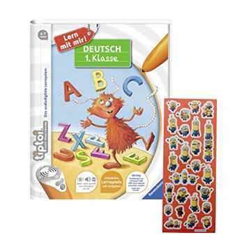 Greenheimasse   Mit tiptoi spielerisch Deutsch in der 1. Klasse lerne.. ensburger Buch - Lern mit Mir! Deutsch 1. Klasser + Minions-Sticker nachhaltig