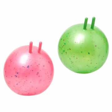 Greenheimben mit dem Sprungball Konfetti. 
Ø 60 cm 
belastbar bis 100.. all Sprungball Konfetti Super, Ø 60 cm nachhaltig