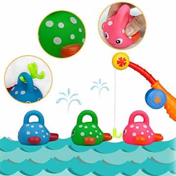 TONZE Badespielzeug Angelspiel Badewannenspielzeug Wasserspielzeug Baby Fisch Spielzeug... TONZE Badespielzeug Angelspiel Badewannenspielzeug Wasserspielzeug Baby Fisch Spielzeug...
