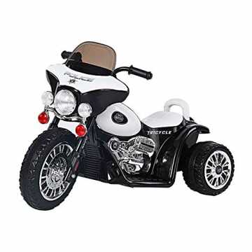 tro Kinder Akku Motorrad Kinderfahrzeug Polizei Police Harley Elektromotorrad... nachhaltig