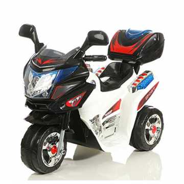 Greenheimrene.   Dieses Motorrad ist das ideale Geschenk für kommende.. ermotorrad Elektromotorrad Kinder Polizei Motorrad mit Kofferraum Musik/Sound... nachhaltig