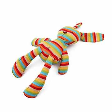 Greenheimefertigt, ist das Plüschtier sicher und ungiftig zum Spielen.. treifen lange Ohr Bunny Spielzeug Hase Schmusetier Plüsch Stofftier für Baby Kleinkind nachhaltig