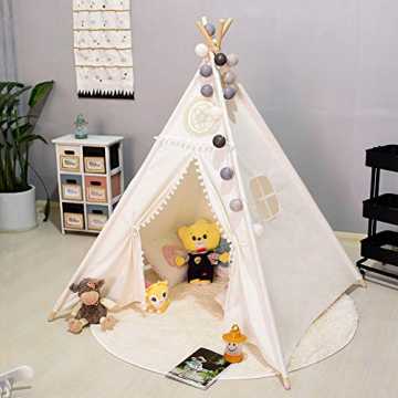 GreenheimIhres Kindes. Schaffe ein süßes Königreich in jeder Ecke des.. Tipi Zelt Für Kinder, Tipi Spielzelt für Kinder, Indianerzelt Kinderzelt Wigw... nachhaltig