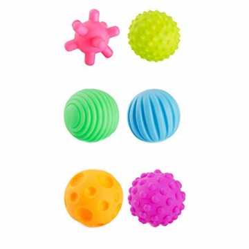Baby Sensory Balls 6 PC-Baby-Hand fangen Massagekugeln mit BB Ton Bunte Grasp... nachhaltig
