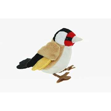 Greenheimsuchen ein Mitbringsel oder Geburtstagsgeschenk? Unsere Tier.. Stieglitz 12 cm, Kuscheltier Plüschtier Vogel Vögel Gartenvogel nachhaltig