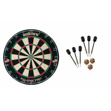lipse Pro Dartboard + 6 McDart Steeldarts (6 Steeldarts) nachhaltig