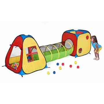 Greenheimpaß mit diesem fröhlichen Play House Zelt Tunnel haben! Lass.. 1 Pop Up-Spiel-Zelt mit Tunnel, Kugel-Grube für Kinder, Jungen, Mädchen, Baby... nachhaltig