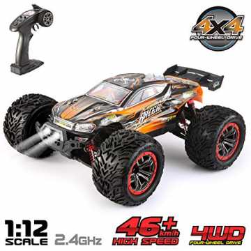 VATOS Ferngesteuertes Auto 1:12 Elektro RC Auto RTR RC Off-Road Buggy 46km/h High Speed...